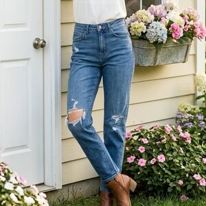 Express super high rise straight size 4